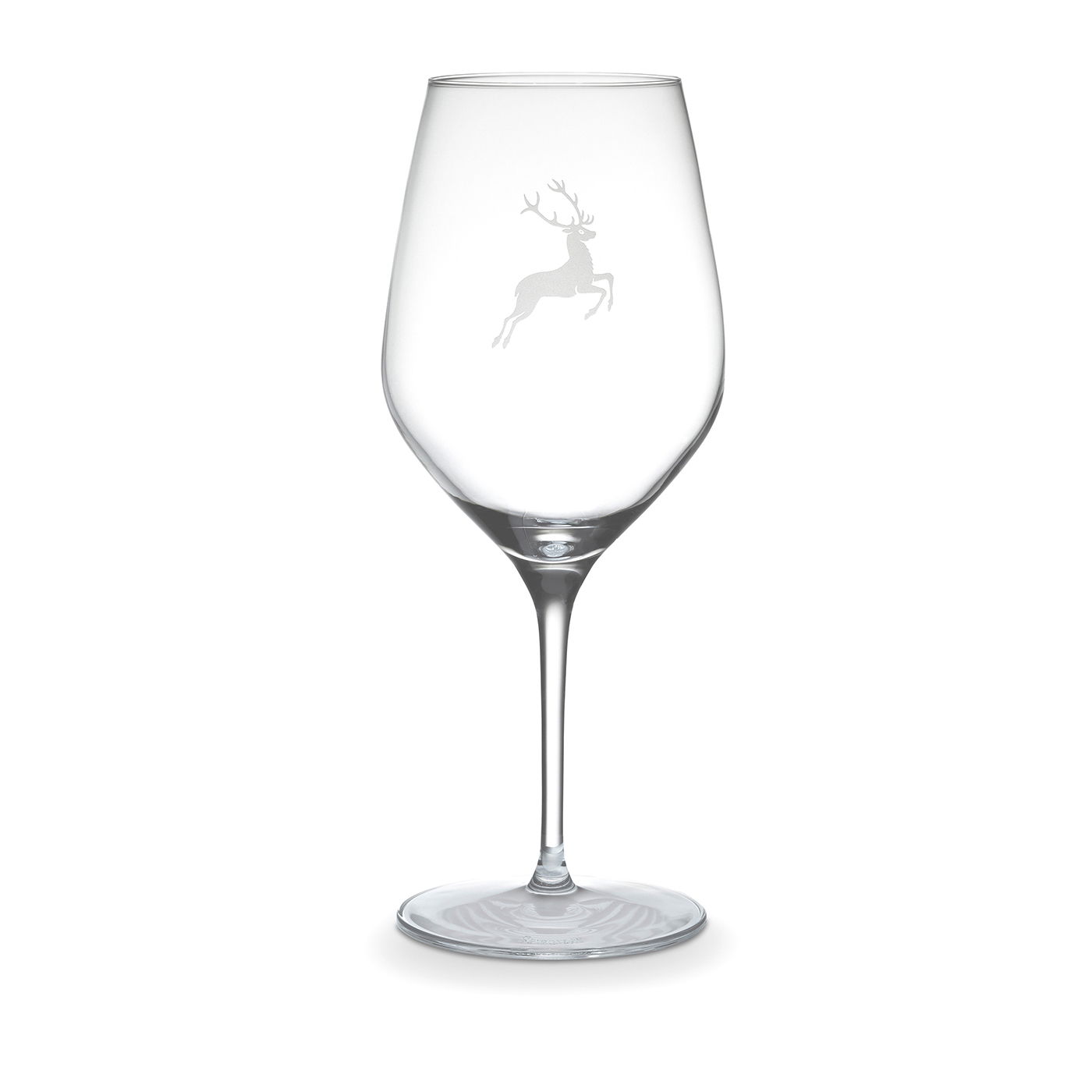 Rotweinglas Hirsch am Glas Rotweinglas Hirsch am Glas