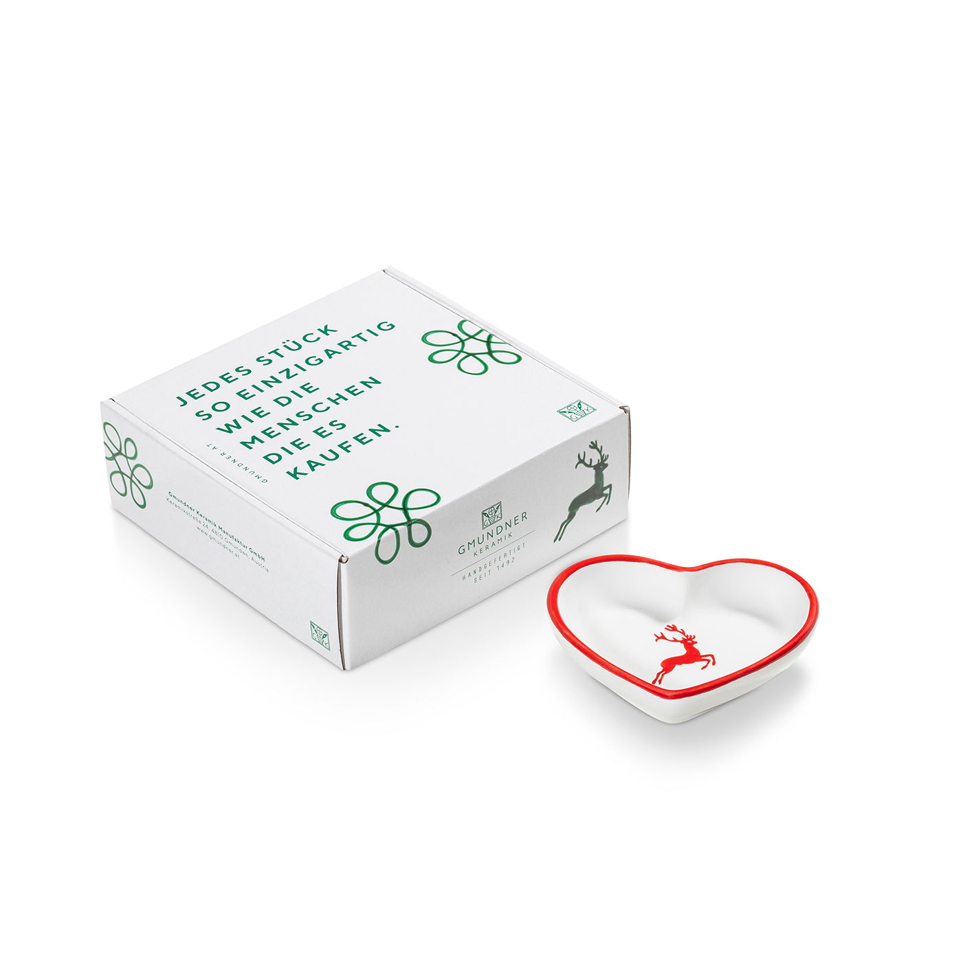 Herzschale im Geschenkkarton