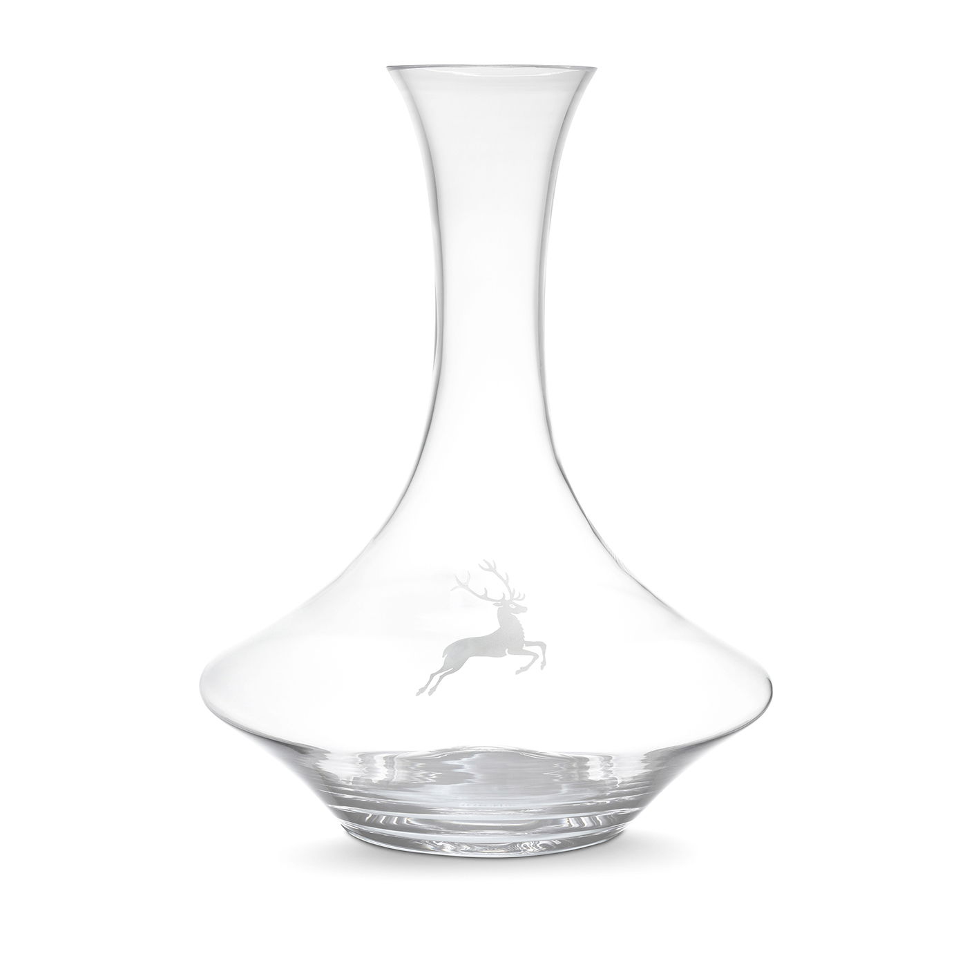 Dekanter Hirsch am Glas