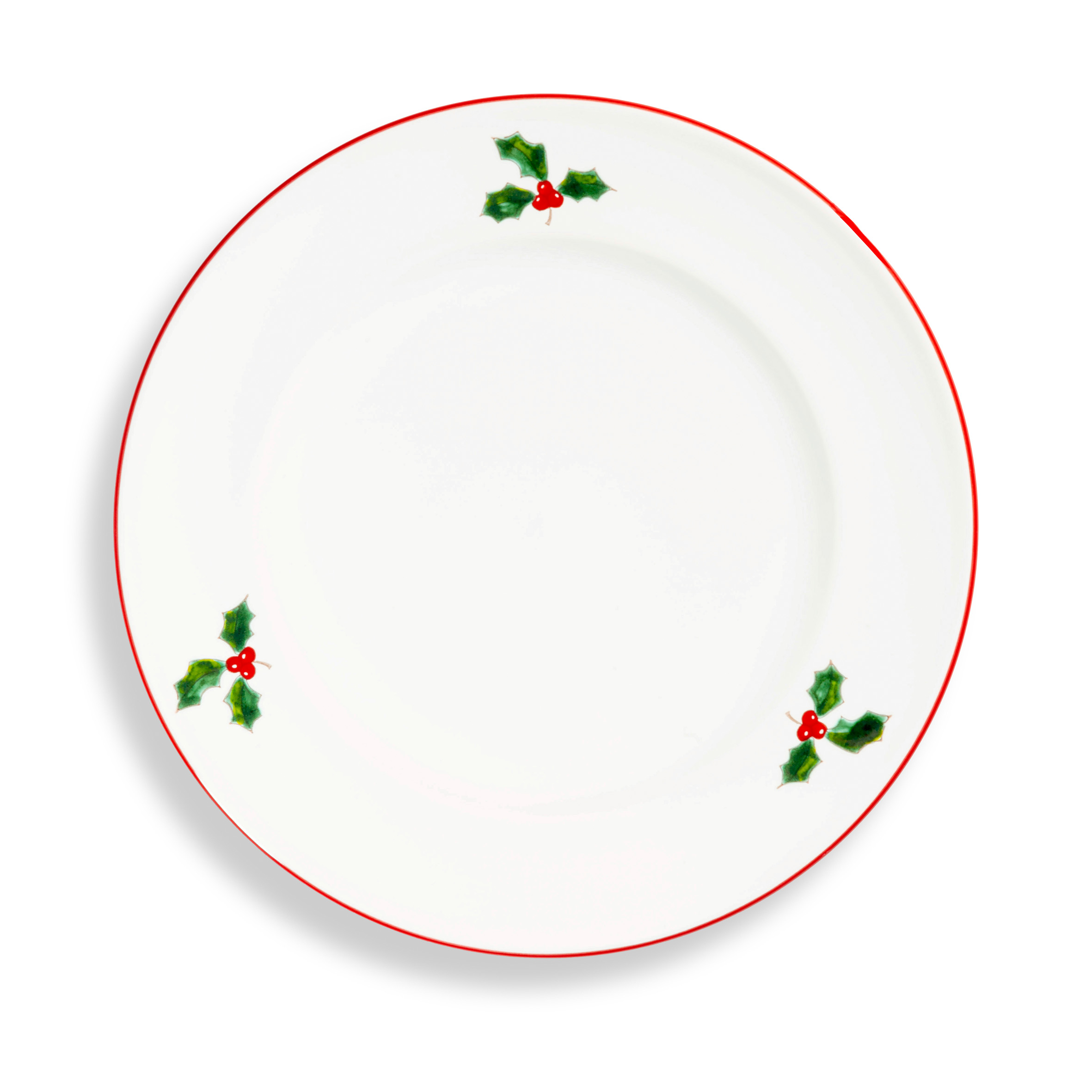 Roter Teller mit Beeren Design 