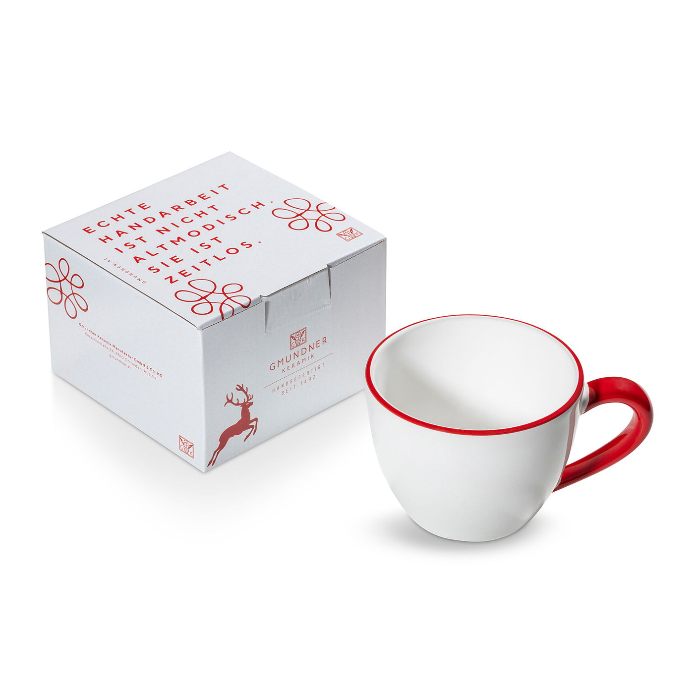 Rim Ruby Red, Large Cup (0,4 L)