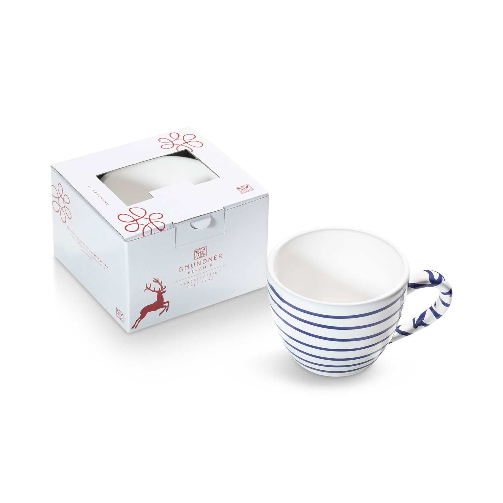 Dark Blue Flamed, Maxima Tea Cup (0.4 L)