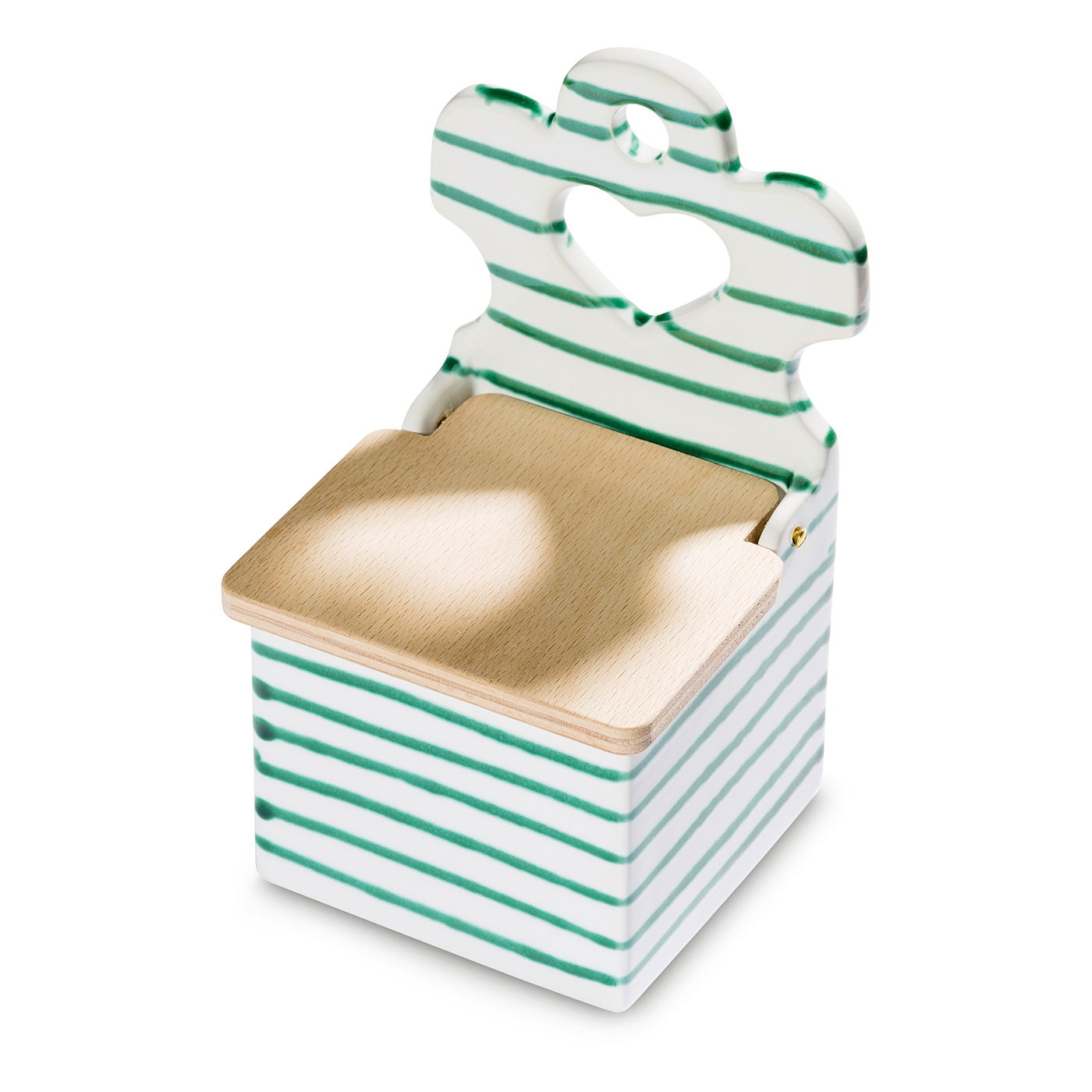 Salt Cellar With Wooden Lid Salt Cellar With Wooden Lid