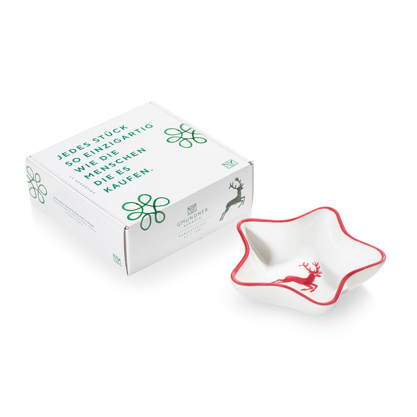 Sternschale im Geschenkkarton