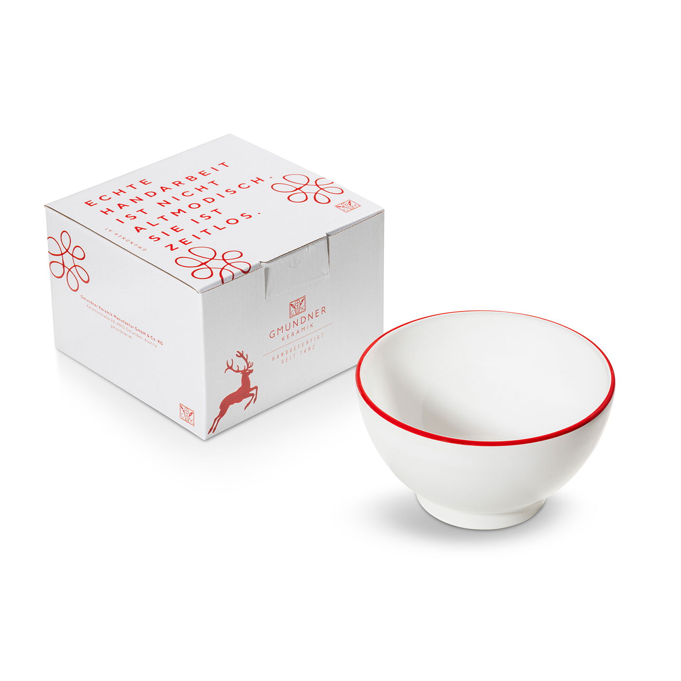 Rim Ruby Red, Cereal Bowl (Ø 14Cm)