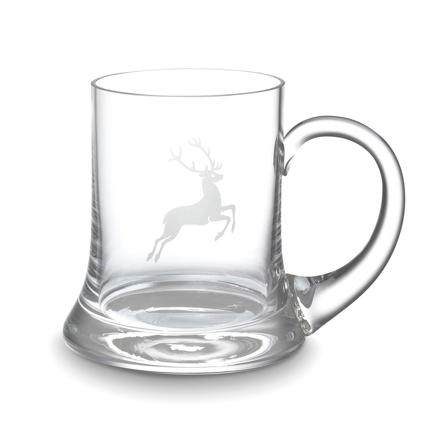 Bierkrug Hirsch am Glas