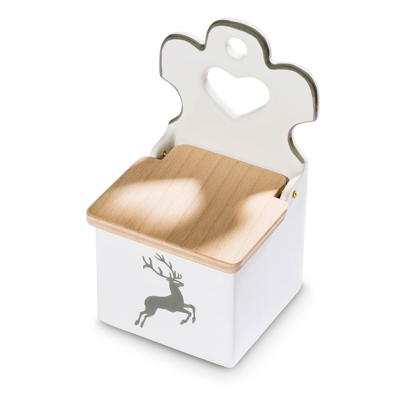 Salzfass mit Holzdeckel