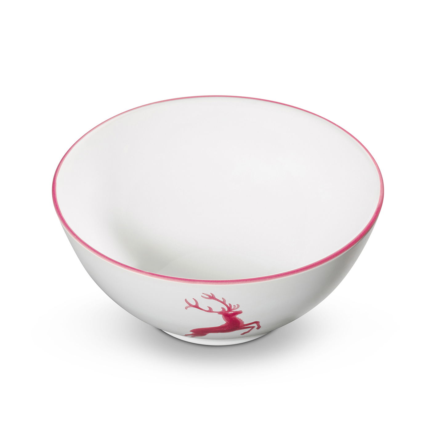 Gmundner Keramik Rubinroter Hirsch, Coupe à goûter (22x11cm Gmundner Keramik Rubinroter Hirsch, Coupe à goûter (22x11cm