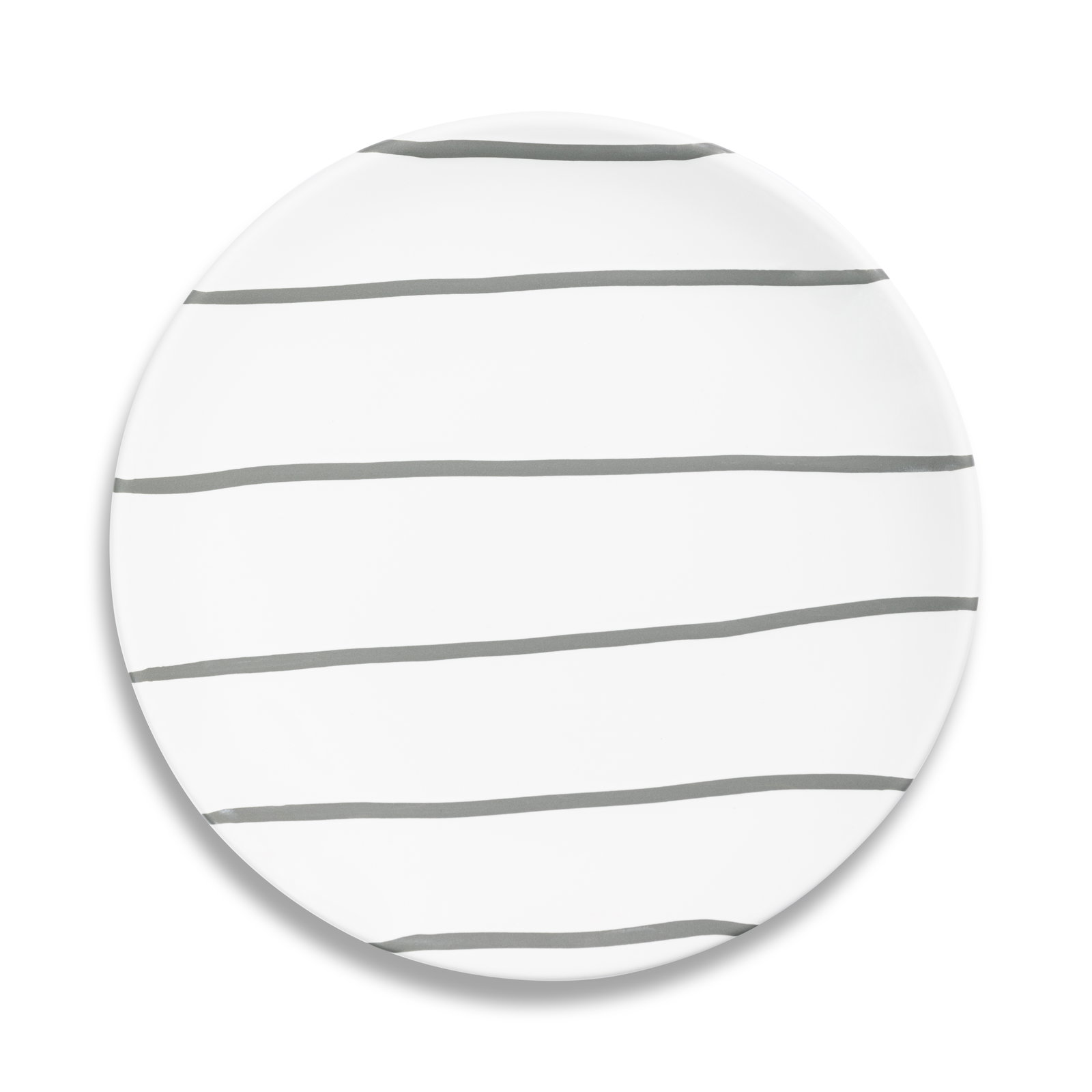 Grau gestreift, Dessertteller Cup (Ø 20cm)