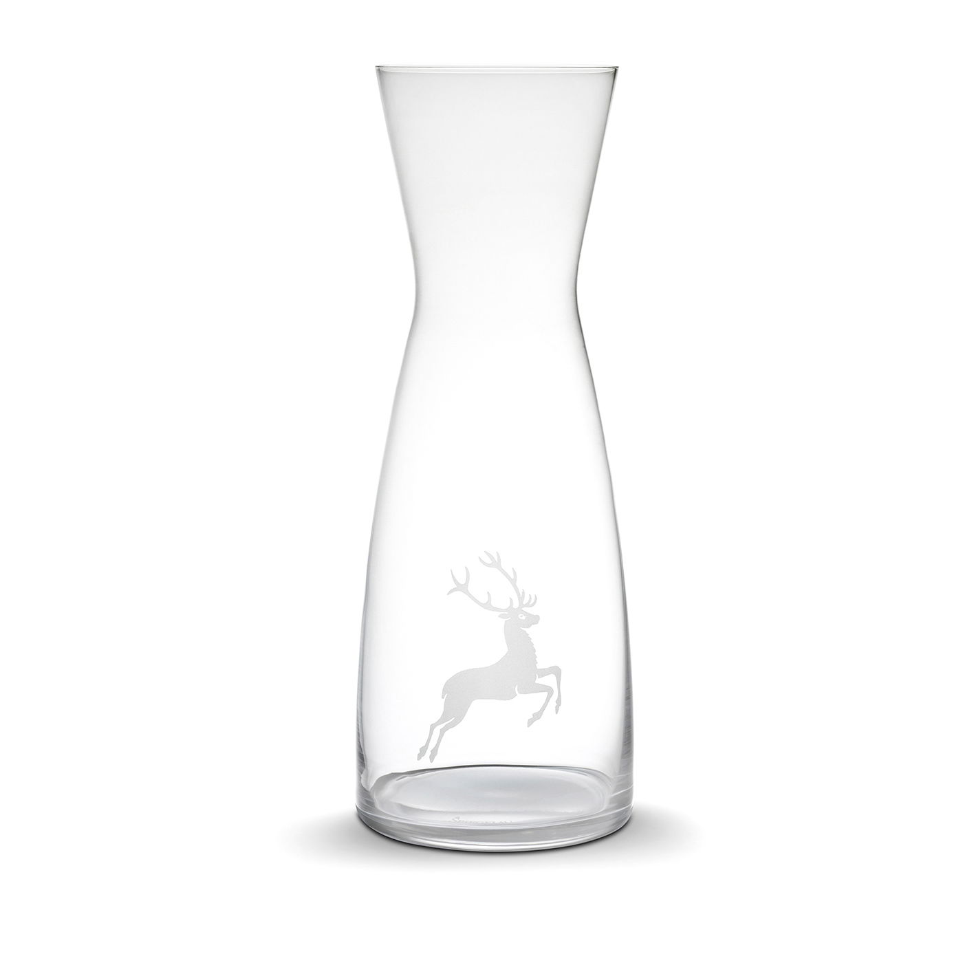 Wasserkaraffe Hirsch am Glas
