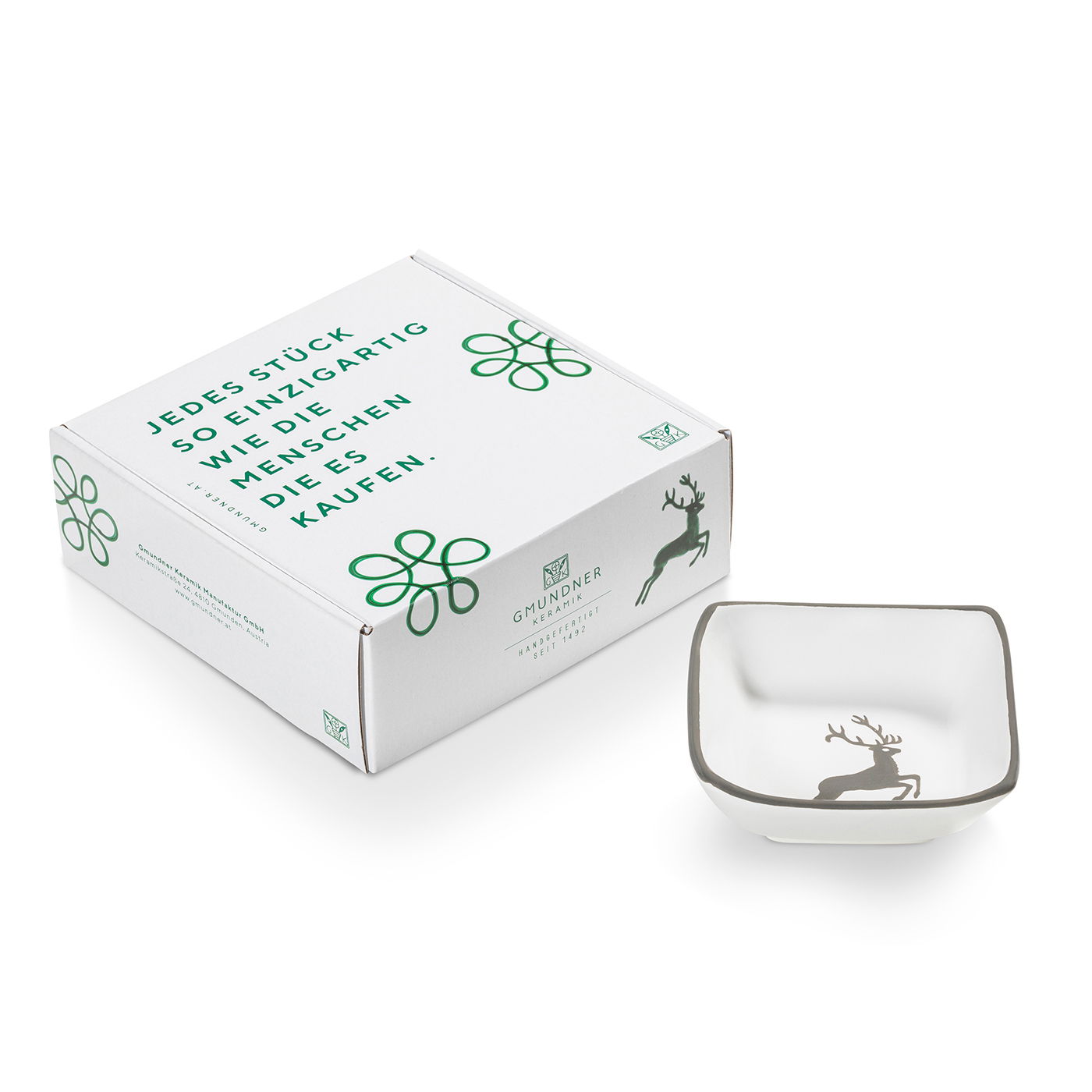 Schälchen quadratisch im Geschenkkarton