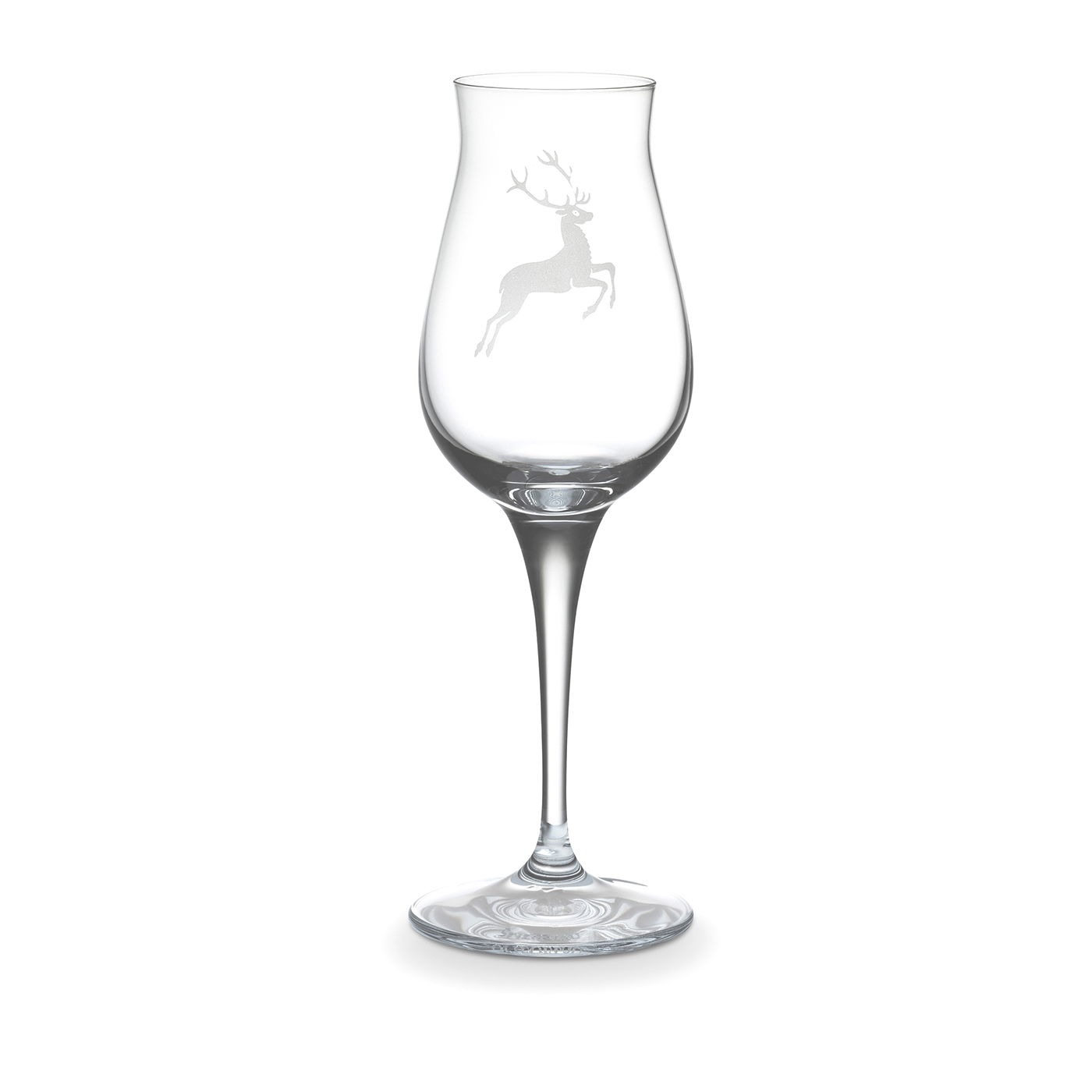 Schnapsglas Hirsch am Glas