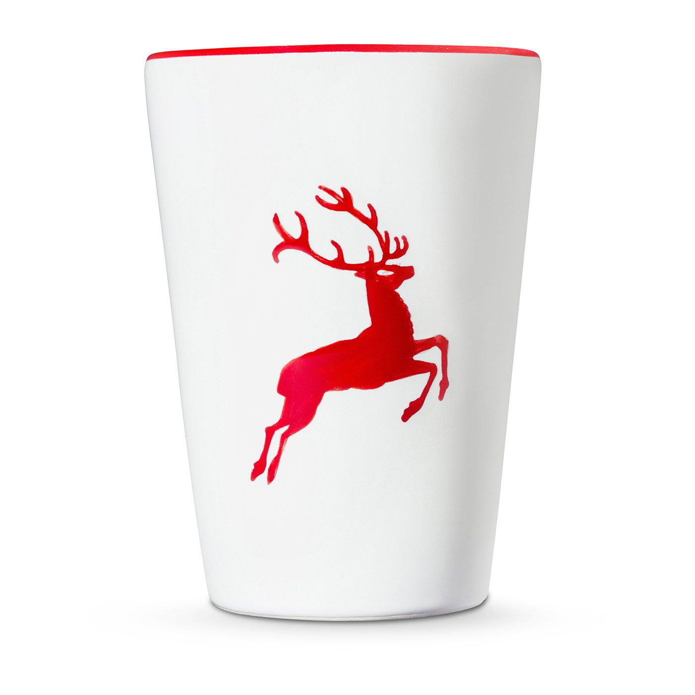 Ruby red stag, drinking cup (H: 11cm)